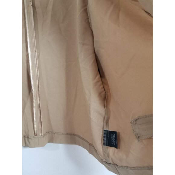 Spacegirlz Womens Tan Open Front Blazer Cropped Size 3X Polyester Blend Spandex - Picture 5 of 6